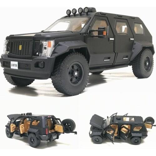 Metal Simulation 1/32 Die Casting Alloy Model of George Barton Armored Vehicle Sound and Light of Childrens Toy Antiriot Vehic