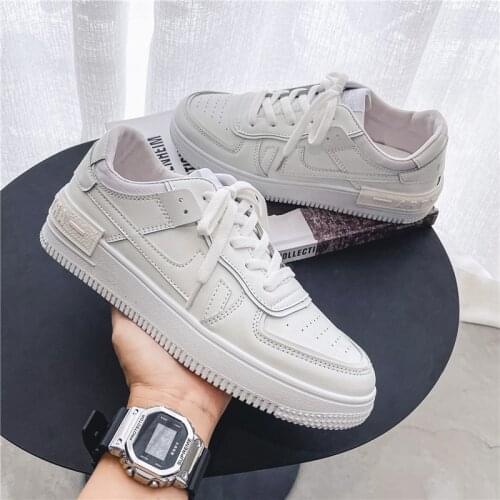 Mens shoes new mens board shoes all-match white shoes fashion breathable sports shoes outdoor casual shoes running shoes