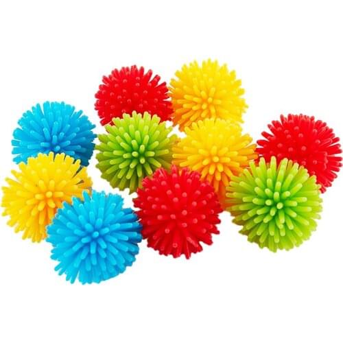 5Pcs/lot 2.5cm/3cm TPR Pet Cat Ball Toys For Cat Kitten Squeeze Thorn Ball Chewing Massage Toy Decompression Toy