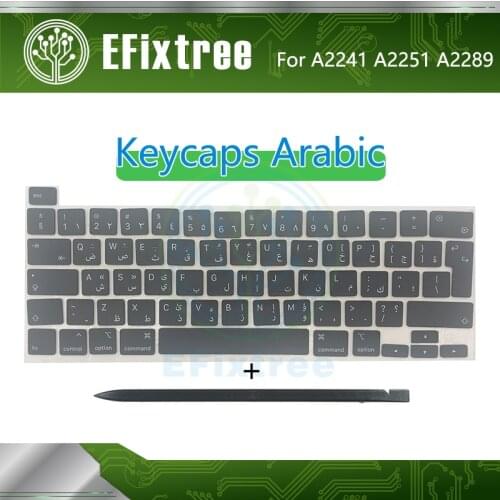 New Laptop A2141 A2289 A2251 Arabic Keycaps For Macbook Pro Retina 13" 16" Keys Key Cap Set Replacement