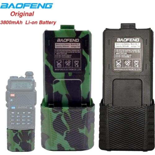 Original BAOFENG UV-5R 3800 mAh BL-5 7.4V Li-on Battery High Capacity USB Charge Cable for uv 5r uv5r UV-5RE Plus UV-5RA BF-F8
