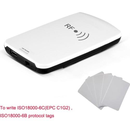 GEN2 USB portable UHF RFID desktop reader writer identify tags integrated reader