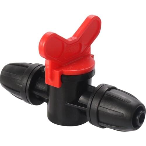 Botany Irrigation System Hose Fitting Agricultural Production Micro Spray Connector 8mm Capillary Lock Through Valve 1 Pc