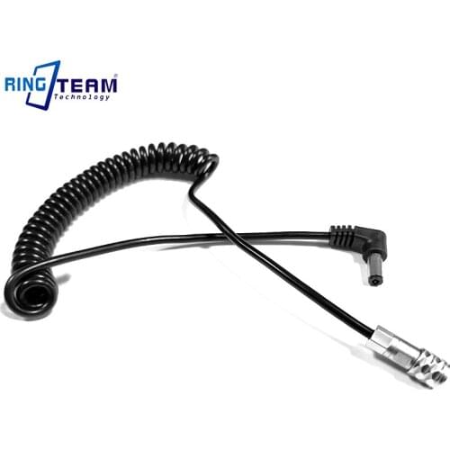 Spiral Power Cable extension Coild DC 5521 5.5X2.1mm to BMPCC6K BMPCC 6K Blackmagic Pocket Cinema Camera 6K 50-200cm