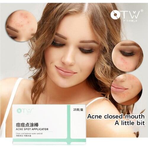 25pcs Salicylic Acid Acne Serum Cotton Swab Smooth Skin Invisible Pores Improve Skin Tone Moisturizing Repairing Serum Skin Care