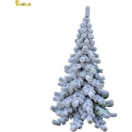Teellook 1.2m-3.0m encryption simulation landing Christmas tree plus snow camouflage tree Christmas home decoration