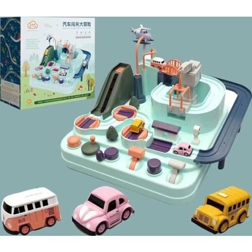 Smart Wheels Park and Learn Deluxe Garage Mini Pull Back Car Toys New Concept Car Big Adventure Track Toy for Kids Toddlers Boys