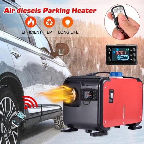 12V 8KW Universal Car Diesel Fuel Air Parking Heater Black Display For Trucks / Motor-home / Boats / Camper Van Winter Warm