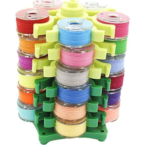 Rotary Bobbin Storage Holder Detachable Tower Thread Bobbin Clip Stand Embroidery Sewing Accessories Organizer