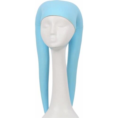 Xcostume Twi'lek Headgear Sky Blue Latex Helmet Cosplay Costume Accessories Props Halloween Masquerade Party Helmet