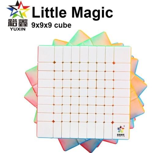 Yuxin Cube Little Magic 9x9x9 Magic Speed Cube Professtional Stickerless Zhisheng 9x9 Puzzle Cube Educational Toys