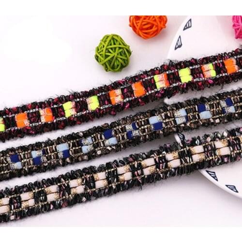 1yards 2.7CM Diy Apparel Accessories Red Blue Cotton Lace Ribbon Handmade Cotton Lace Trims Wedding Scrapbook Decoration