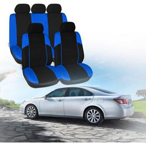 2017 Universal Car Seat Cover 11Pieces/Set Black/Red/Blue/Gray Full Seat Covers For Crossovers Sedans Free Shipping