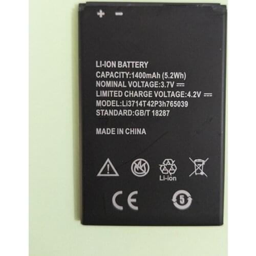 B-TAIHENG NEW 3.7V 1400mAh LI3714T42P3H765039 battery for ZTE Blade A3 T220 AF3 T221 A5 AF5 Phone Battery