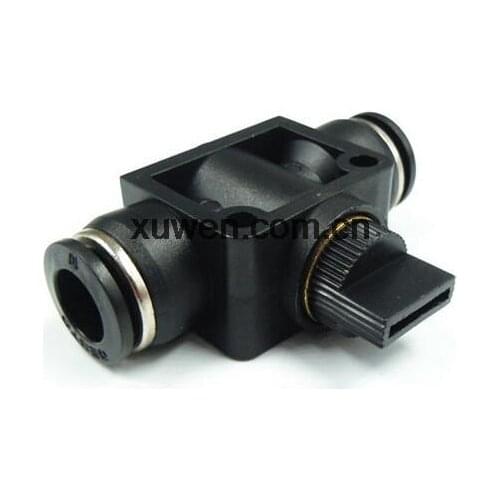 Free shipping 2pcs 6mm One Touch Fitting Pneumatic Connector Hand Valve VFF6