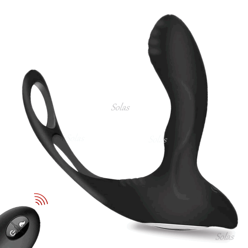 Wireless Remote Control Vibrator Sex Toy Male Prostate Massager Double Ring Lock Anus G-Spot Vibration Anal Sex Adult Product 18