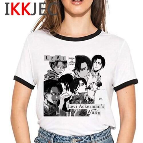 Attack on Titan Shingeki No Kyojin clothes female aesthetic graphic tees women harajuku kawaii harajuku japanese top tees