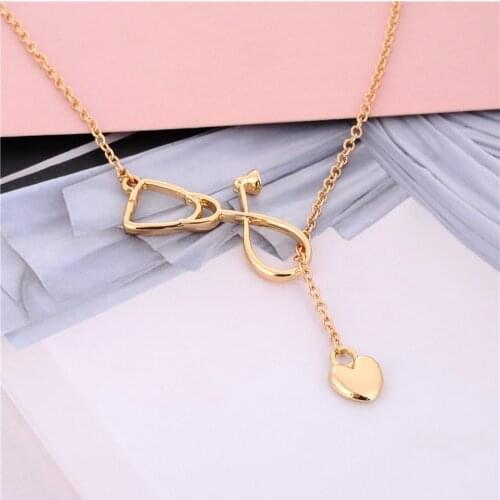 Hot style act the role of creative personality doctor love stethoscope pendant necklace nurse doctor necklace ecg friend gift