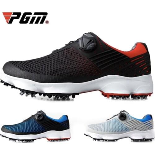 PGM Golf Sports Mens Shoes Waterproof Fashion Casual Sneakers Quick Lacing Breathable Non-Slip XZ106 Wholesale