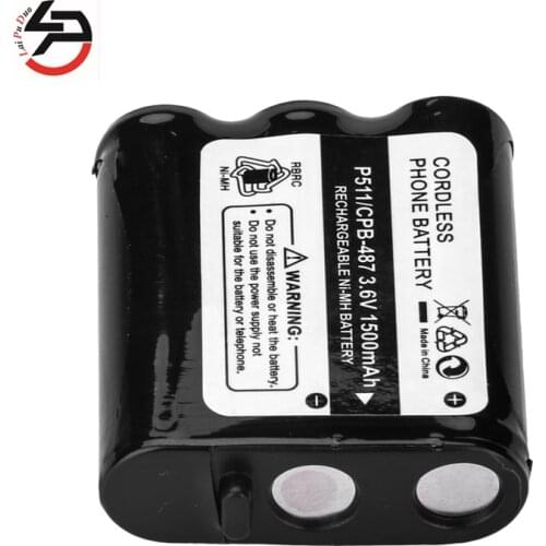 Laipuduo 3.6V 1500mAh NI-MH Rechargeable Cordless Home Phone Battery for Panasonic P511 P-P511 PP511 P-P511A ER-P511 HHR-P402