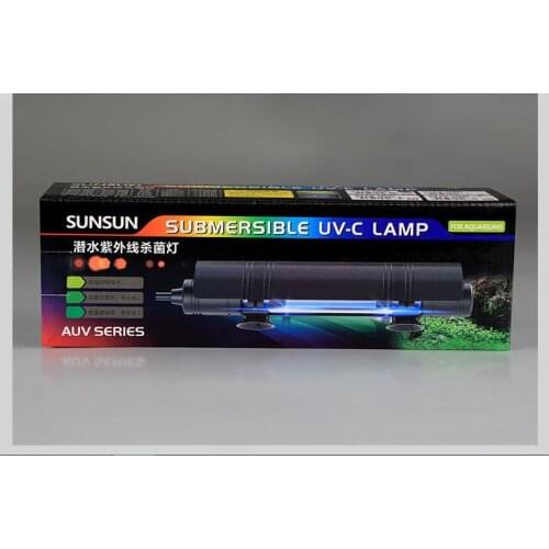 6W fish tank germicidal lamp uv lamp fish tank ultraviolet disinfection lamp diving sterilization lamp built-in fish pond germic