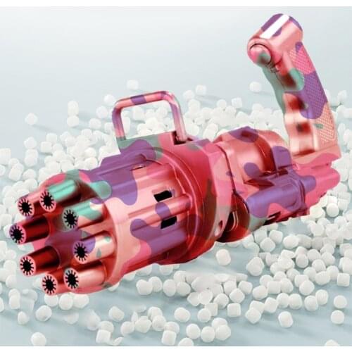 Gatling Bubble Machine 2021 Cooles Spielzeug Geschenk Acht Loch Automatische Bubble Maker machine for kids bath bathtub outdoor