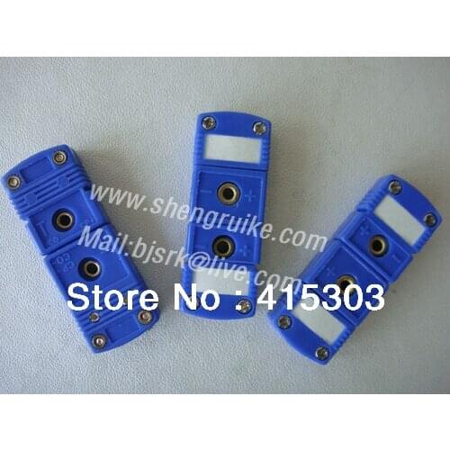 OMEGA Type Miniature T Type thermocouple Connector Male and Femal yellow Color Flat Pin thermocouple plug