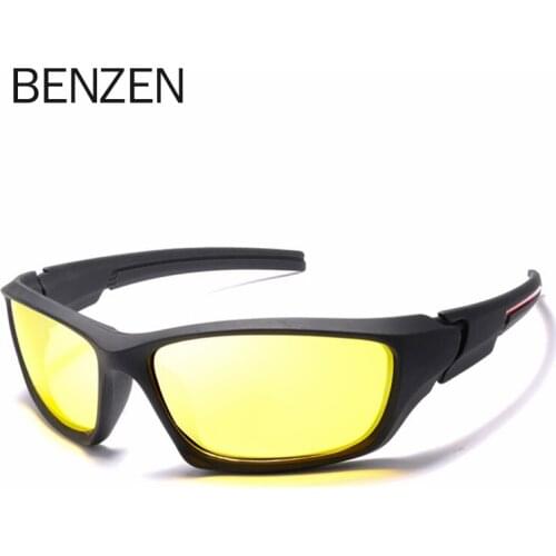 BENZEN Polarized Sunglasses Men Vintage Sun Glasses Male For Driving Sports Goggles Shades UV400 Eyewear 9379C