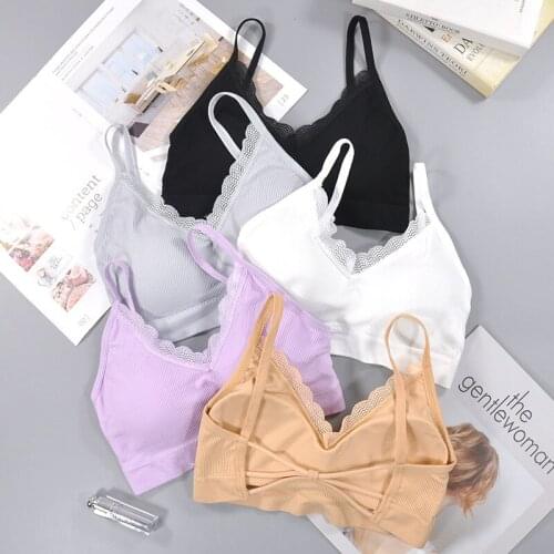 Underwear Women Sexy Lace Bra High Elastic Indoor Wear Sport Top Women Sport Bra Running Fitness Breathable Sportswear Ladies
