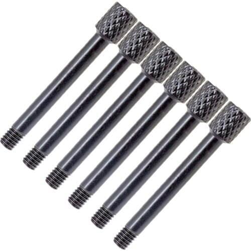 New arrival 6 Pcs Brass Electric Guitar Tremolo Bridge Saddle Clamp Lock String Screw/String Through Screw/Not Need Insert Block