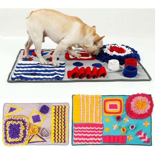 Dog Snuffle Mat Slow Feeding Dog Cat Food Mats Nosework Pet Activity Training Blanket Find Food Activity Training Blanket Play