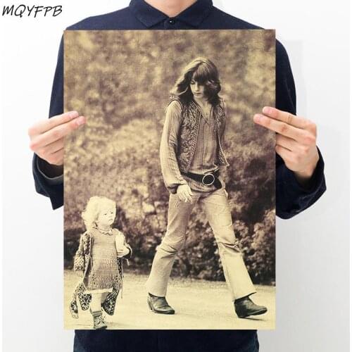 Hippies and little Lori Kraft Paper Poster Home Room Bedroom Wall Decoration Painting Core 50.5x35cm