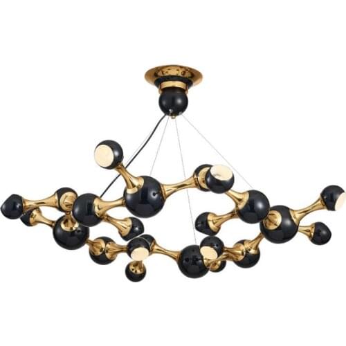 Postmodern retro industrial chandelier cafe restaurant living room modern minimalist creative personality magic bean chandelier