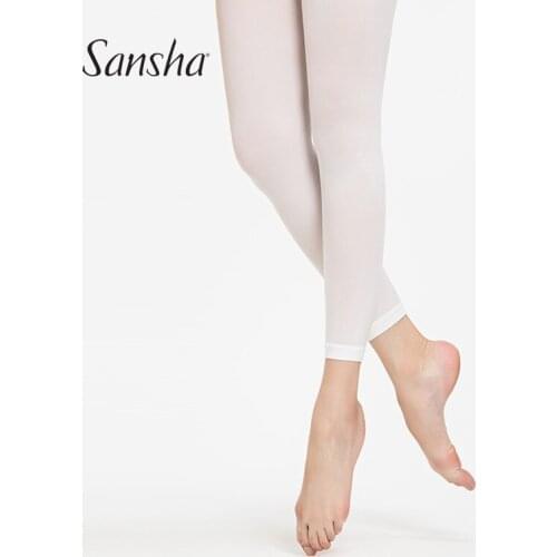 Sansha Professional Adult Girls Footless Ballet Tight Black Pink White T87