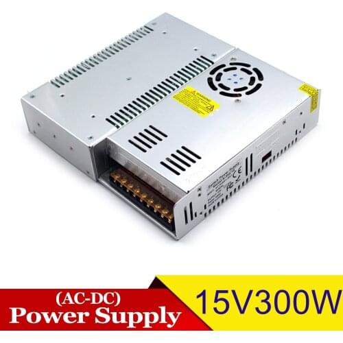 Regulated dc power supply 15V 20A 300W Driver Transformer AC To DC15V SMPS For LED Lighting Monitor CCTV Radio Machinery