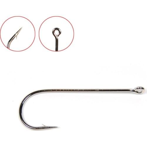 [ 500PCS/Lot ] Long Shank Fish Hook Wholesale 12 10 8 6 4 2 1 Fresh Water Fishing Hooks for PanFish Regular Hooks