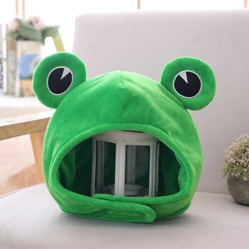 Funny Big Frog Eyes Cute Cartoon Plush Hat for Women Girls Fashion Cap Cosplay Costume Party Dress Up Photo Prop Cap