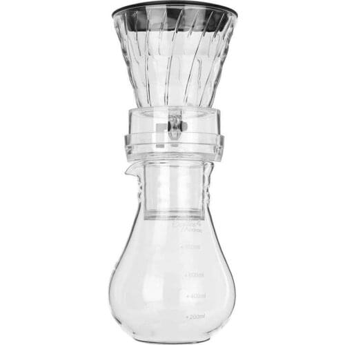 Glass Cold Ice Water Drip Coffee Maker Brew Pot Dripper Coffeemaker 800Ml