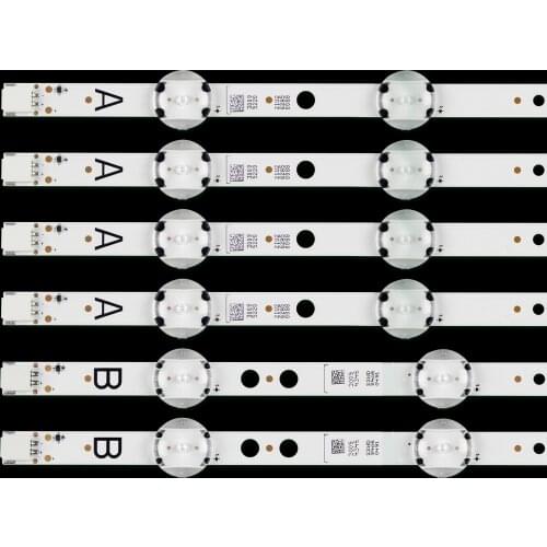 6pcs LED backlight strip for Toshiba 49U5863DB 49U6763DA 49U6763DB 49U5766DB VESTEL 49 UHD DRT VNB A B LT-49C870A LT-49C862
