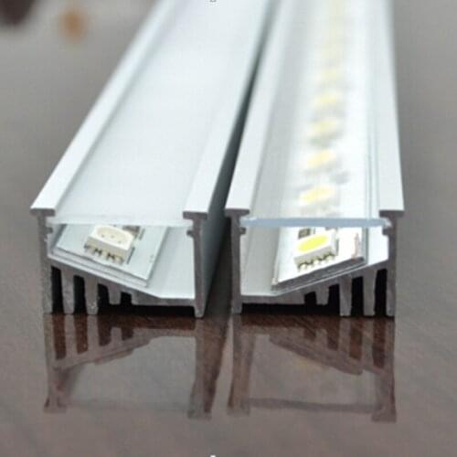 Free Shipping 20PCS/Lot LED Aluminum Profile 2M for 5050 5630 LED Strip,Milky/Transparent Cover for Aluminum Channel