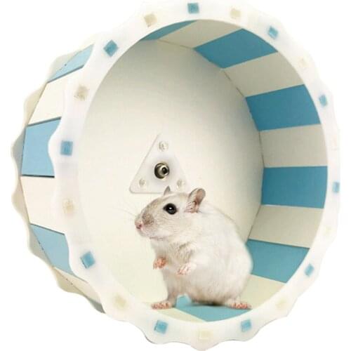 Small Pets Guinea Pig Hamster Wheel Silent roller Running Sports Round Wheel Hamster Cage Accessories Exercise Wheel for Pet Toy