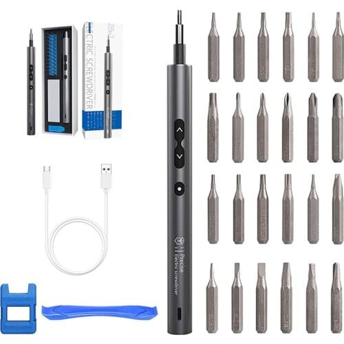 TOP 28 in 1 Has 24 Drill Bits and 3 Led Lights and Magnetic Pads for Mobile Phones, Computers and Other Electronic Products
