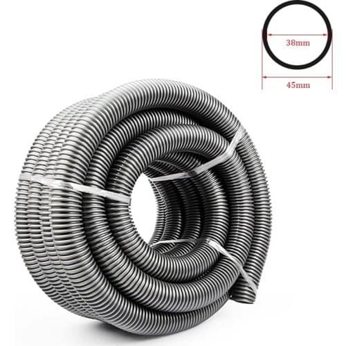 Inner 38mm Outer 45mm EVA Household Vacuum Cleaner Thread Hose Straws Soft Pipes Bellows Vacuum Tube Accessories Gray Parts
