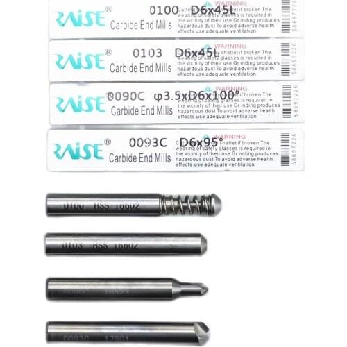4pcs/lot Raise Carbide End Mills 95 100 Degree Mult-t lock Duplicating End Mill Cutter for Key Cutting Machine