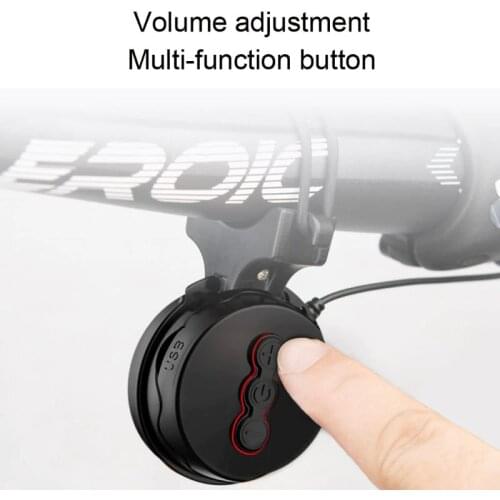 Bicycle Bell 100dB Cycling Electric Bike Horn Bell USB Rechargeable IP65 Cycling