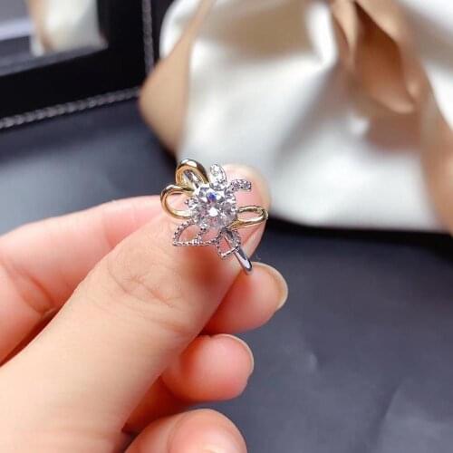 2020 new crackling moissanite ring for women jewelry engagement ring for wedding 925 silver heart style birthday gift