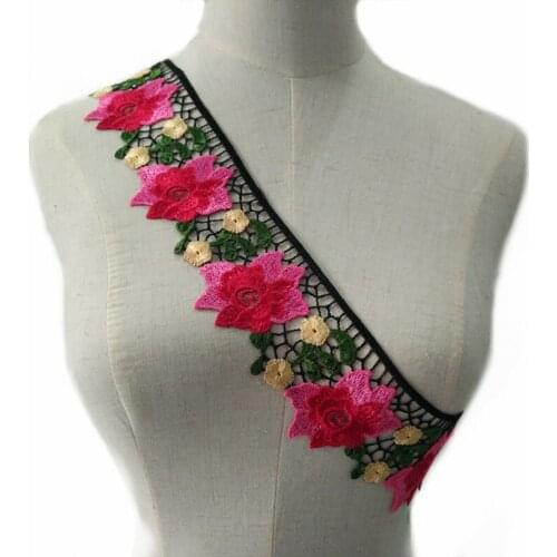 1 Yard Lace Trim DIY Handmade Wedding Dress Clothes Wool Bead Lace Accessories Lace Fabric Scrapbooking NL249