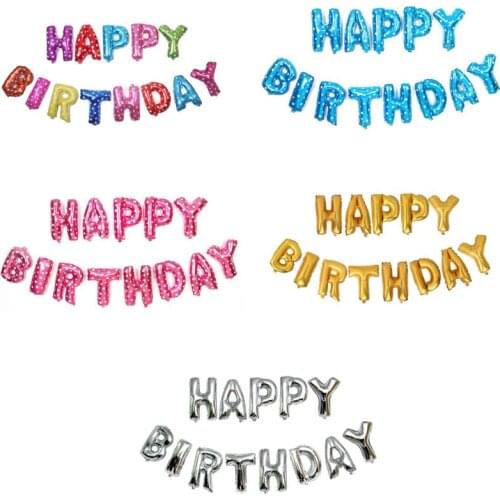 16inch Alphabet HAPPY BIRTHDAY Foil Balloons Favor Celebration Birthday Party Decoration kids Adult Party Supplies Letter Balls