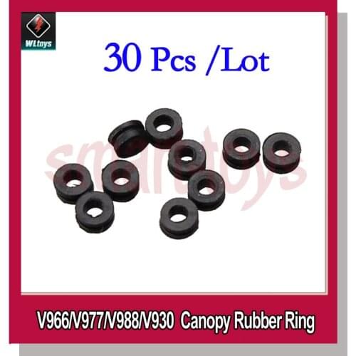 30Pcs WLtoys V966 V977 V988 V930 V911-pro K110 K120 RC Helicopter Part Canopy Rubber Ring