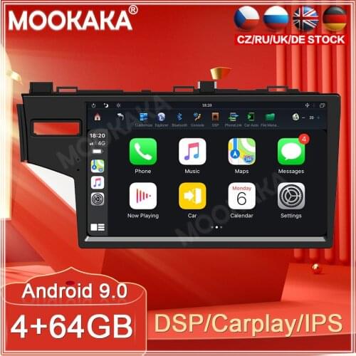 PX6 4+64G Android 10 For Honda Fit 2014 Car Multimedia Player Auto Stereo Tape Recorder Navigation Head Unit Car Modification